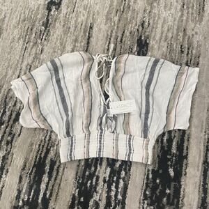 L*SPACE Isla Vista Stripe Amara‎ Top NWT Size Small